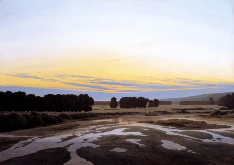 Gemälde von Caspar David Friedrich mit dem Titel: »Das Große Gehege bei Dresden«, geschaffen 1832