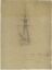 Zeichnung von Caspar David Friedrich mit dem Titel: »Segelschiff«, geschaffen um 1815
