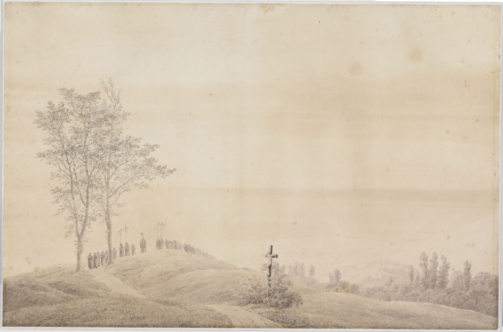 Federzeichnung von Caspar David Friedrich mit dem Titel 