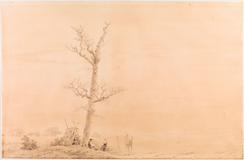 Federzeichnung von Caspar David Friedrich mit dem Titel 