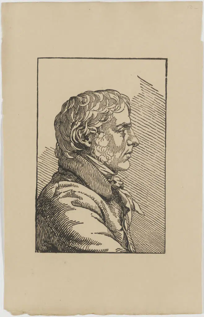 Holzschnitt von Christian Friedrich nach einer Vorlage von Caspar David Friedrich mit dem Titel 